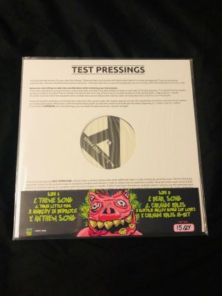 Green Jelly Suxx Live Vinyl - Rare Test Pressing - Green Jello - 15/24
