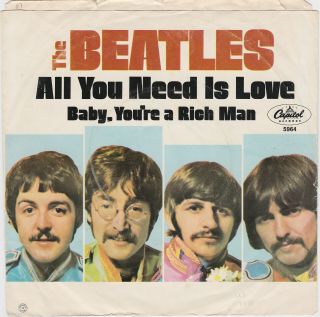 The Beatles " All You Need Is Love / Baby,  You 