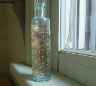 1860 B.  Fosgates Anodyne Cordial Emb With Rare Label Early Civil War Era Bottle