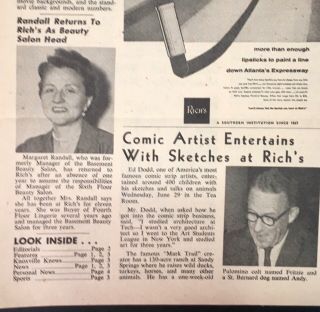 Vintage Rich ' s Ink RICH ' S DEPARTMENT STORE Employee NEWSLETTER July 1955 2