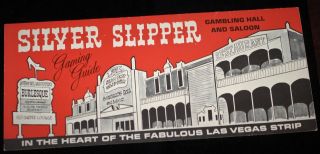 Las Vegas Silver Slipper Gaming Guide Gambling Hall And Saloon Howard Hughes Era
