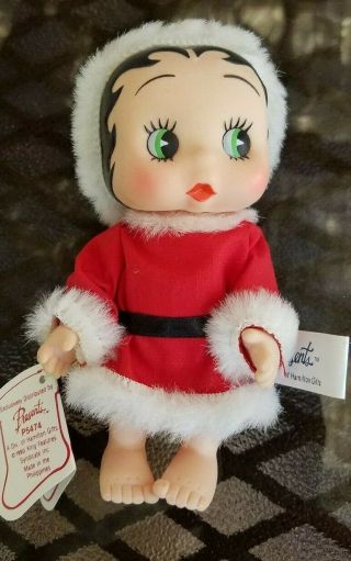 Betty Boop Baby Doll Santa With Tags