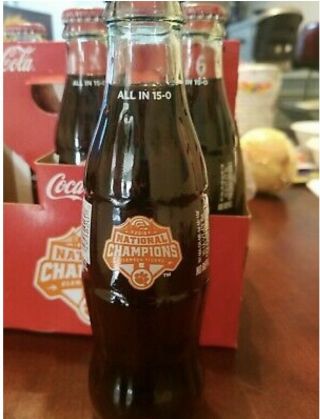2018 Clemson Coke Bottles 6 Pack