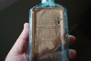Antique Medicine Medical Bottle Oxygenated Bitters