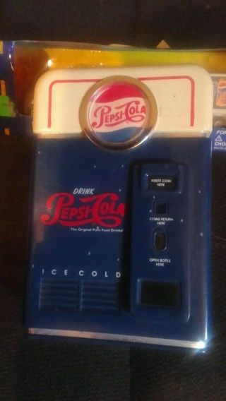 Vintage Pepsi Cola Vending Machine Coin Sorter Bank 1996