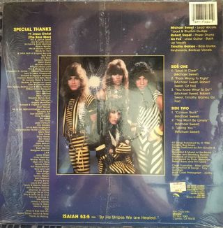 Stryper - The Yellow and Black Attack 1984 Enigma 71064 - 1 VG,  VINYL 2