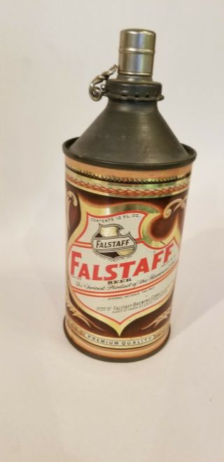 Vintage Falstaff Sales Rep Promo Cone Top Beer Can Lighter Rare