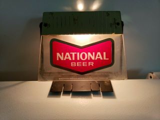 Vintage National Bohemian Beer Lighted Cash Register Topper Sign Light