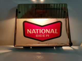 Vintage National Bohemian Beer Lighted Cash Register Topper Sign Light 2