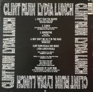 CLINT RUIN,  LYDIA LUNCH Dont Fear The Reaper 12 