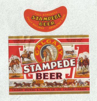Beer Label - Canada - Calgary Stampede Beer - Calgary,  Alberta