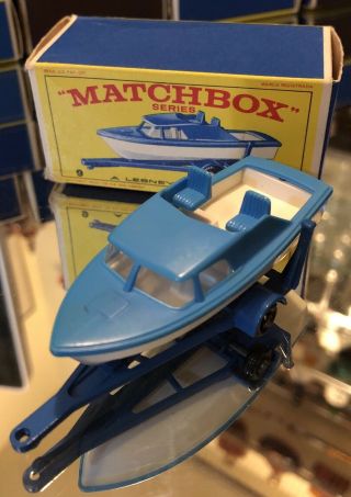 Matchbox Lesney 9d Boat and Trailer 3