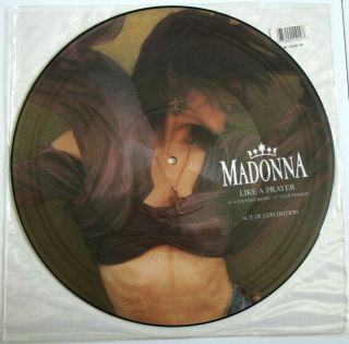 Ex/ex Madonna Like A Prayer 12 " Vinyl Picture Pic Disc
