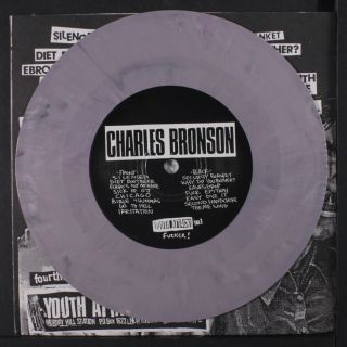 CHARLES BRONSON: Charles Bronson 45 (PS,  insert,  4th pressing on grey vinyl) 3