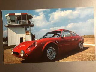 1964 Fiat Abarth 700 / 1000 Bialbero Coupe Picture,  Print,  Poster Rare Awesome