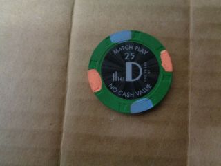 The D Casino | Las Vegas Match Play Chip (no Cash Value)