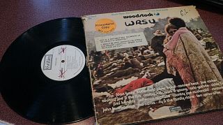 Woodstock Soundtrack 3 Lp White Label Promo Orig Cotillion Screen Jimi Who Csny