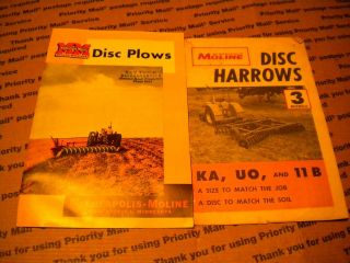 Minneapolis Moline Disk Plow And Disc Harrow Brochures