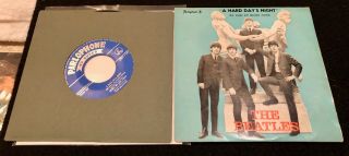 The Beatles 1964 A Hard Day ' s Night Portugal EP w/ Laminated SLEEVE 2