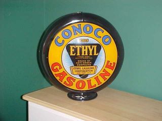 Conoco Minute Man Ethyl Gas Pump Globe
