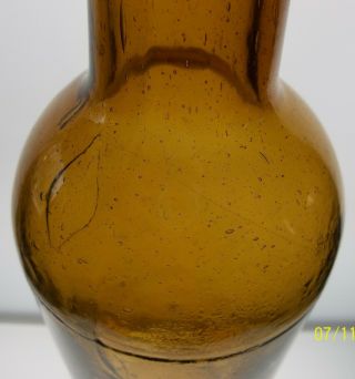 Apricot Colored Dyottville Glass Bottle 5