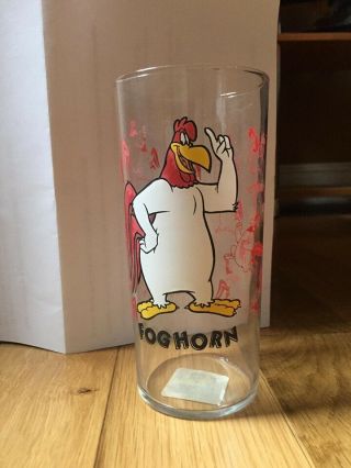 Foghorn Leghorn Drinking Glass 1995 Daffy Duck Bugs Bunny Disney Jetsons