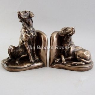 Bronze Labrador Bookends
