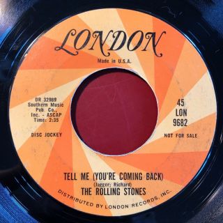 Rolling Stones I Just Want To Make Love To You B/w Tell Me London Promo 45