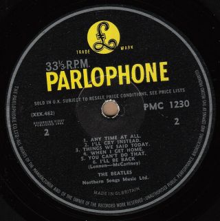 THE BEATLES A Hard Day ' s Night - UK Mono LP John Lennon Paul McCartney 3