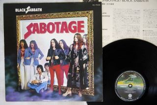 Black Sabbath Sabotage Vertigo Rj - 7043 Japan Vinyl Lp