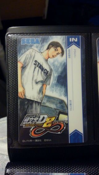 Sega Initial D Arcade Stage 8 Unregistered License Card