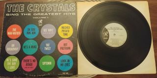 The Crystals - Sing The Greatest Hits Vol.  1,  Vinyl Lp 12 ",  Philles,  1963,  G,