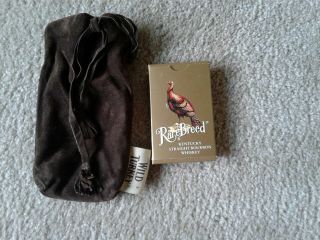 Vintage Wild Turkey Bourbon (rare Breed) Playing Cards W/brown Suede Pouch