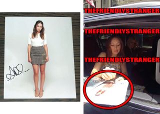 Alycia Debnam - Carey Signed 8x10 Photo - Exact Proof Hot Walking Dead The 100