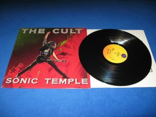 The Cult - Sonic Temple Lp (1st U.  S.  Pressing,  Still In Shrink)