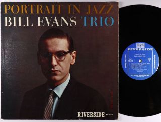 Bill Evans Trio - Portrait In Jazz Lp - Riverside - Rlp 12 - 315 Mono