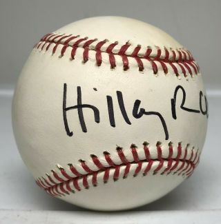 Hillary Rodham Clinton Signed Baseball Autographed Auto Beckett Bas