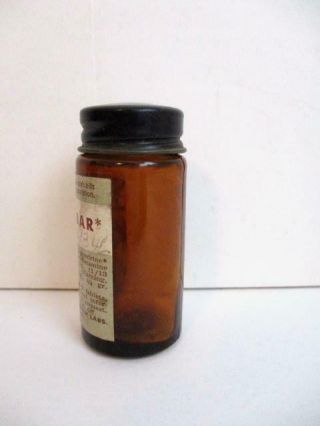 Vtg Benzebar Benzedrine Amphetamine Medicine Bottle - Smith Kline & French 2
