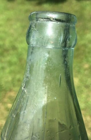 Rare 1915 Hand Blown Coca Cola Hobbleskirt Bottle Early 5