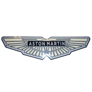 Enamel Plaque Aston Martin 21x80cm - 10 Years Emblem Sign Logo Plate