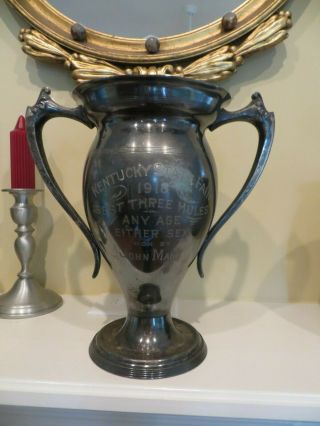 1918 Trophy Kentucky State Fair Best Three Mules Won By John Marr Loving Cup