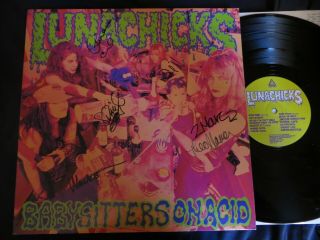 Lunachicks - " Babysitters On Acid " Lp,  Plus 7 " Ps,  Both Signed,  Punk,  Hard Rock,  Metal