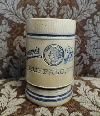 Iroquois Vintage Beer Mug - Brewing Corp Buffalo Ny,  Stoneware Salt Glazed Mug