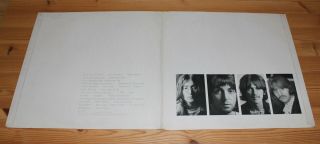 The Beatles White Album 1st press top loader mono vinyl VG with photos/poster 4