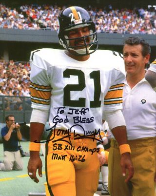 Tony Dungy Autographed 8x10 Photo Pittsburgh Steelers Signed To Jeff
