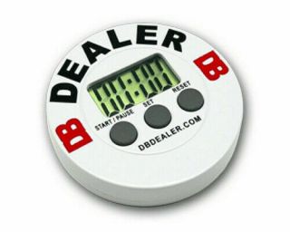Db Digital Timer Poker Dealer Button W/ Lcd Display For Blind Interval Timing