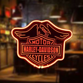 HARLEY - DAVIDSON Signs Beer Bar Pub Party Homeroom Windows Decor Neon Light MOTO 5