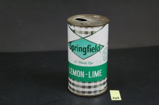 Vintage Springfield Lemon - Lime Pull Tab Soda Can 12 Oz Ca Jb369