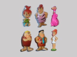 The Flintstones Figurines Set Hanna Barbera Zaini - Figures Collectibles