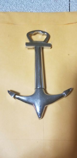 Vintage Brass Anchor Corkscrew,  Bottle Opener Made In Germany
